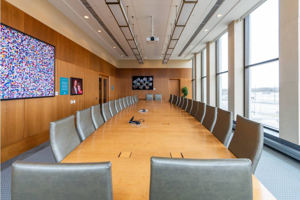 Boardroom with capacity of 30 guests